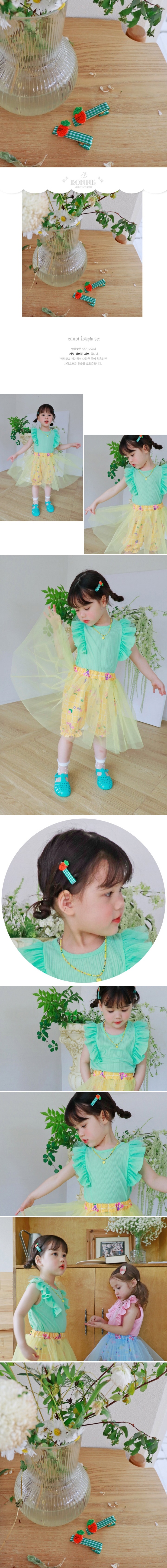 Bonne - Korean Children Fashion - #fashionkids - Carrot Hair Pin Set