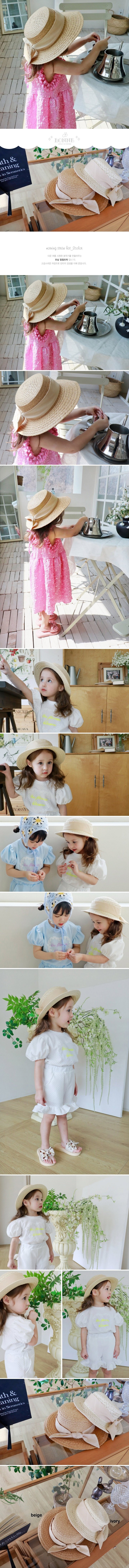 Bonne - Korean Children Fashion - #kidzfashiontrend - Morning Straw Hat