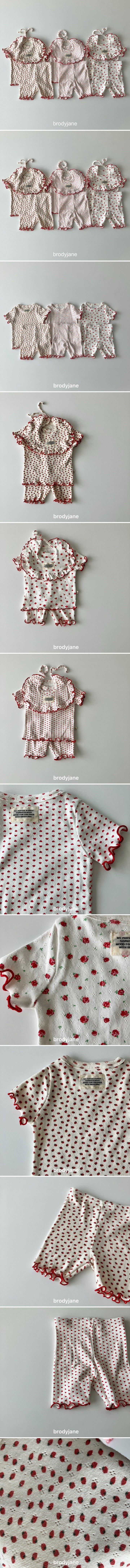 Brody Jane - Korean Baby Fashion - #babyoutfit - Jacquard Pattern Set (Bibs not included)