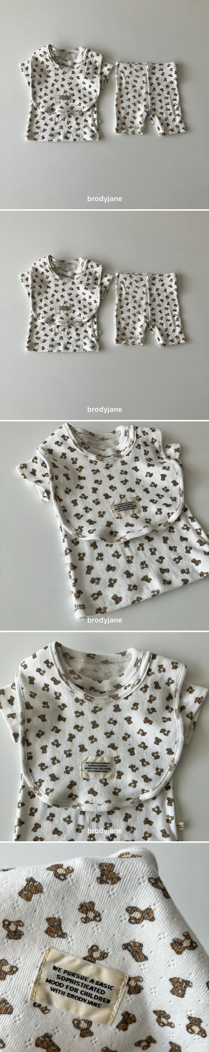 Brody Jane - Korean Baby Fashion - #babywear - Jacquard Bear Set (Bibs not included)