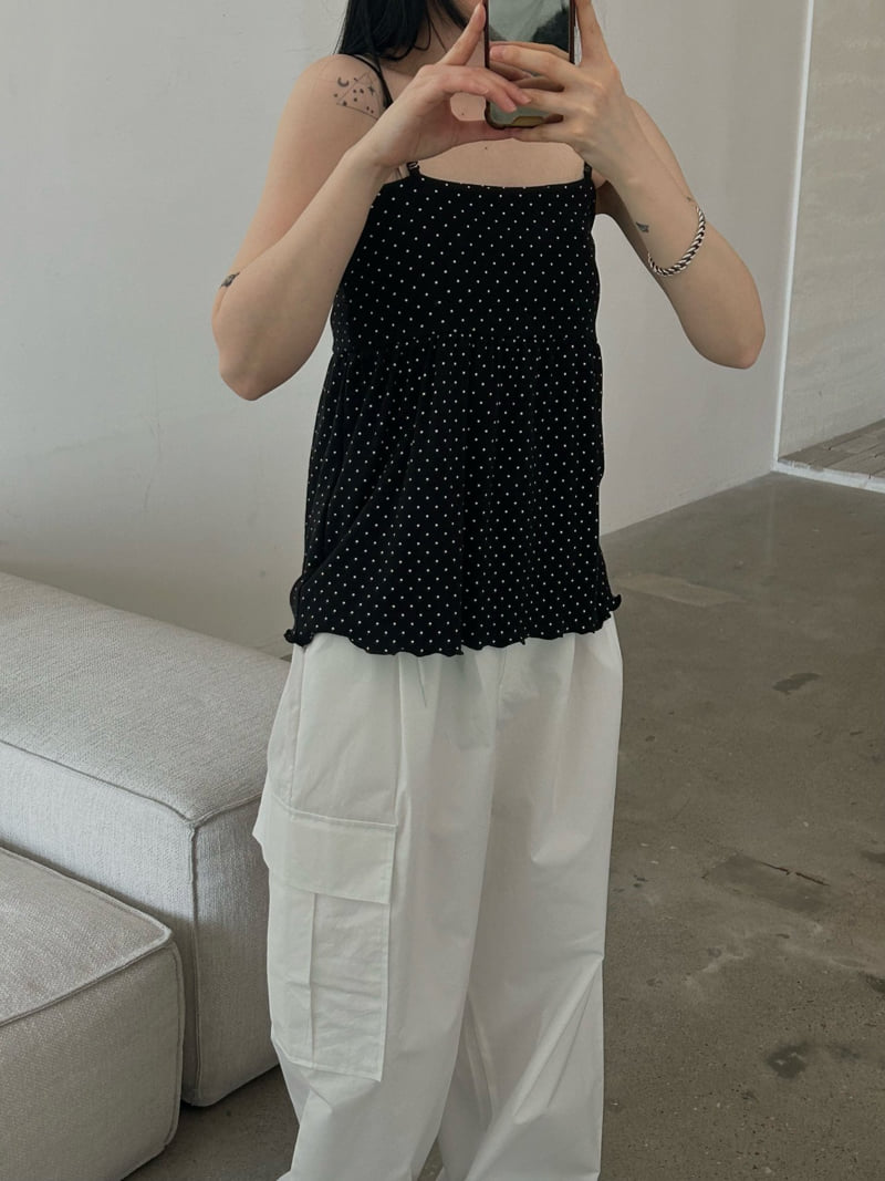 Buckle - Korean Women Fashion - #momslook - Dot Mini Sleeveless - 12