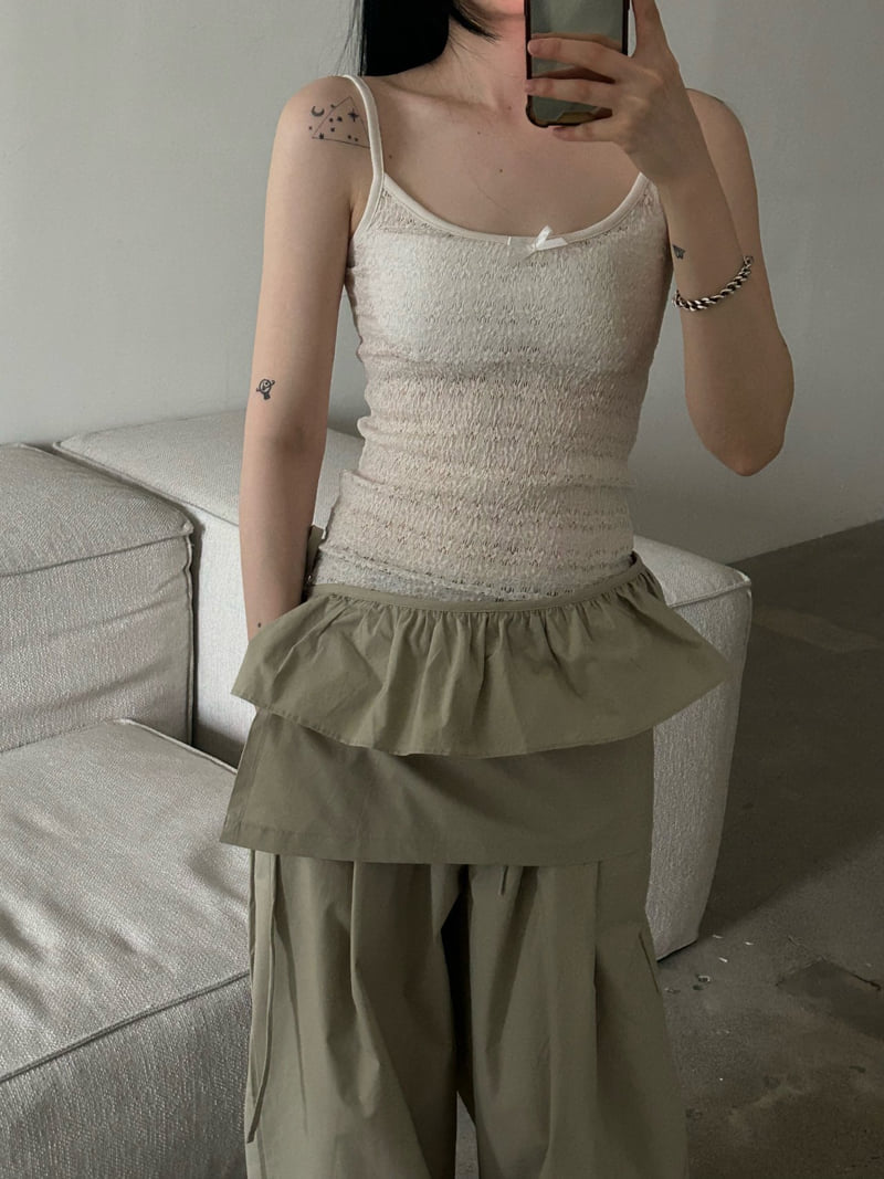 Buckle - Korean Women Fashion - #momslook - Belle Lace Sleeveless - 10