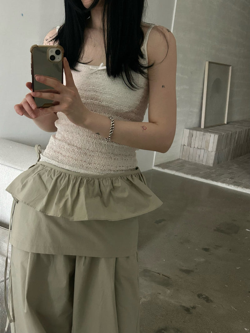 Buckle - Korean Women Fashion - #momslook - Belle Lace Sleeveless - 8