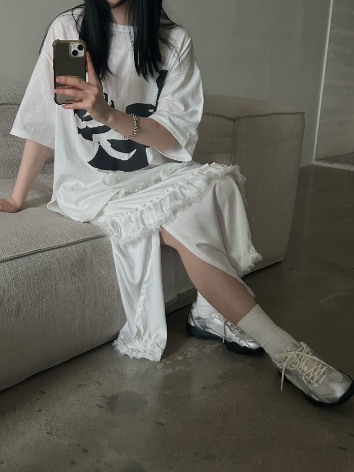Buckle - Korean Women Fashion - #momslook - Paste Slit Tee - 12