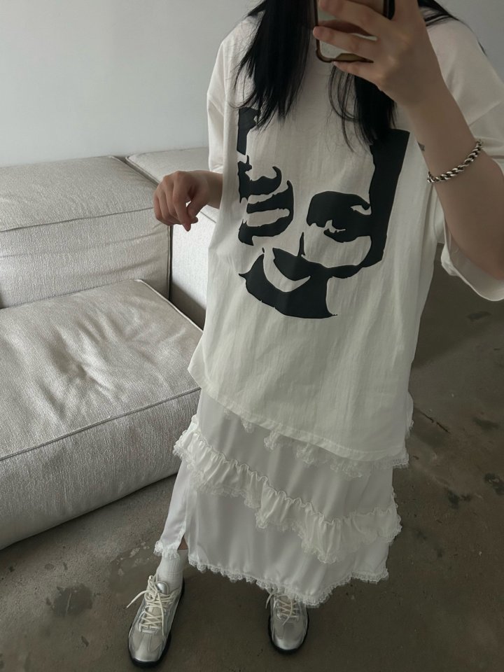 Buckle - Korean Women Fashion - #momslook - Paste Slit Tee - 8