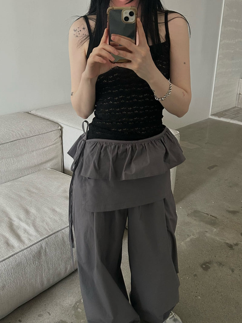 Buckle - Korean Women Fashion - #restrostyle - Belle Lace Sleeveless - 3