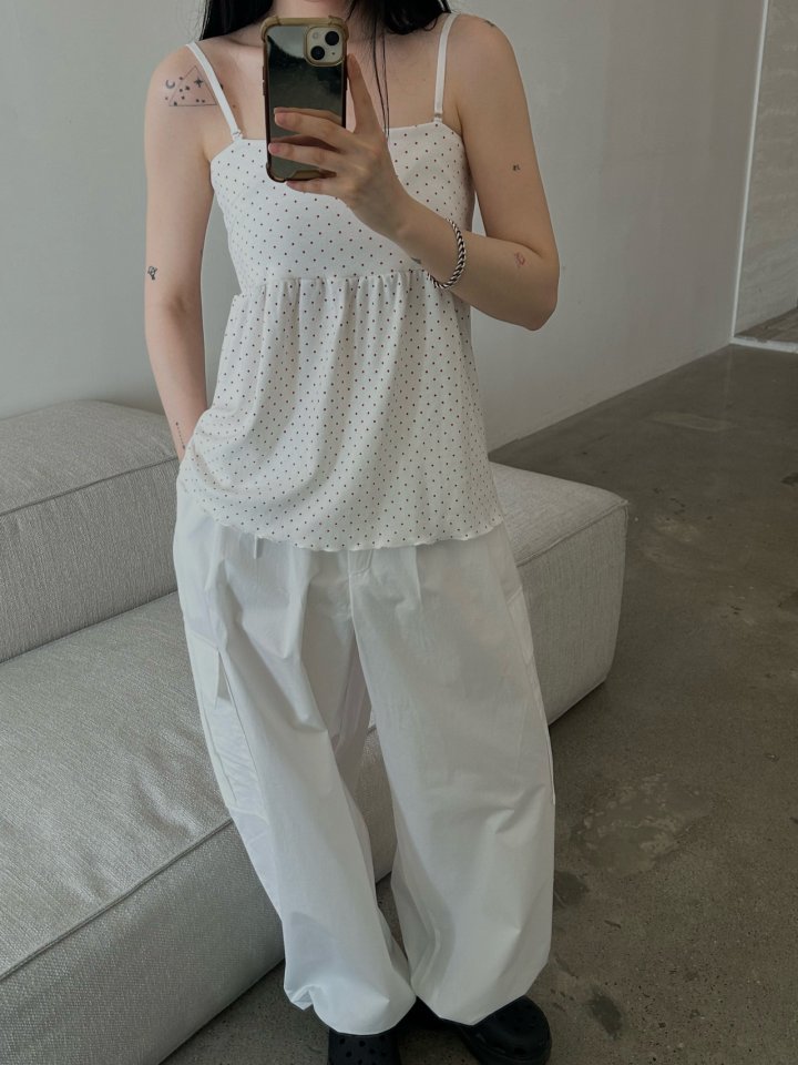 Buckle - Korean Women Fashion - #romanticstyle - Dot Mini Sleeveless - 6