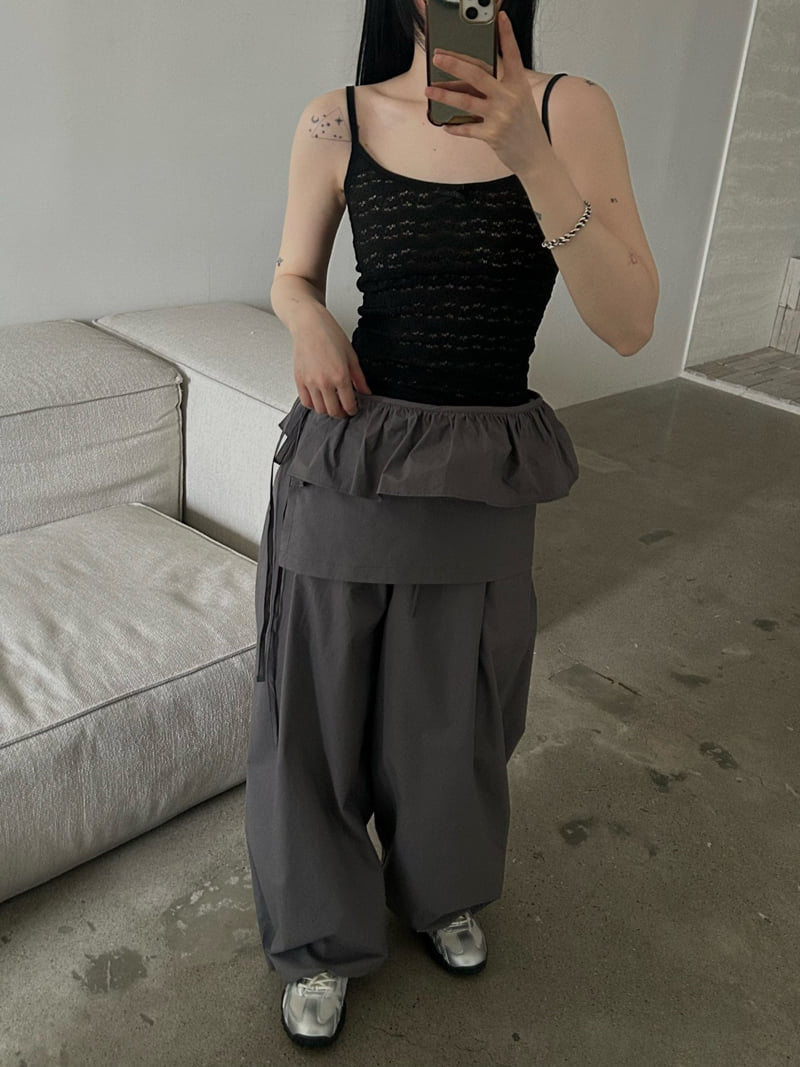 Buckle - Korean Women Fashion - #restrostyle - Belle Lace Sleeveless - 4