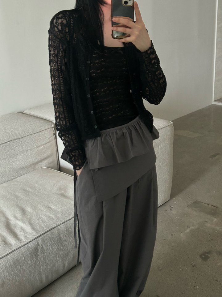 Buckle - Korean Women Fashion - #thatsdarling - Belle Lace Cardigan - 5