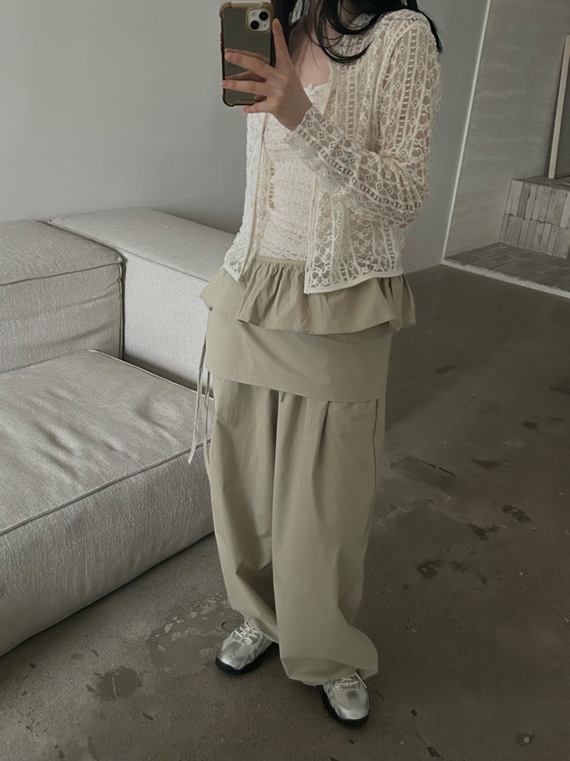 Buckle - Korean Women Fashion - #womensfashion - Belle Lace Sleeveless - 11