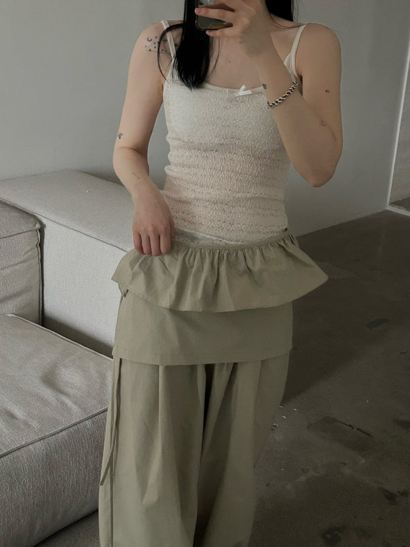 Buckle - Korean Women Fashion - #womensfashion - Belle Lace Sleeveless - 9