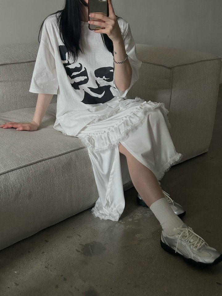 Buckle - Korean Women Fashion - #womensfashion - Paste Slit Tee - 11