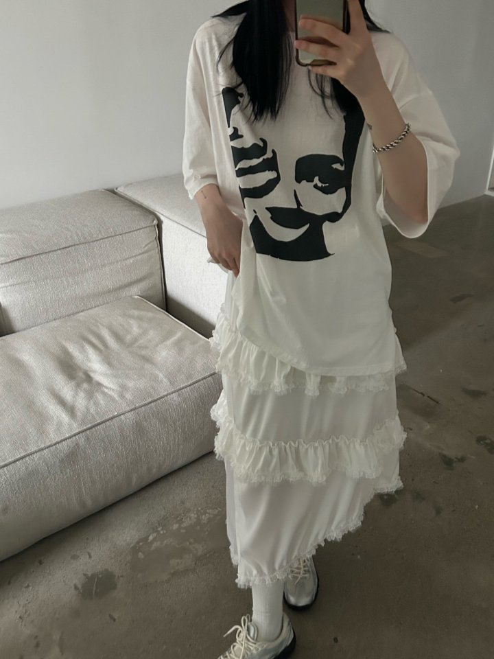Buckle - Korean Women Fashion - #womensfashion - Paste Slit Tee - 9