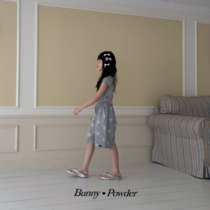 Bunny Powder - Korean Children Fashion - #childrensboutique - Star Bermuda Pants - 7