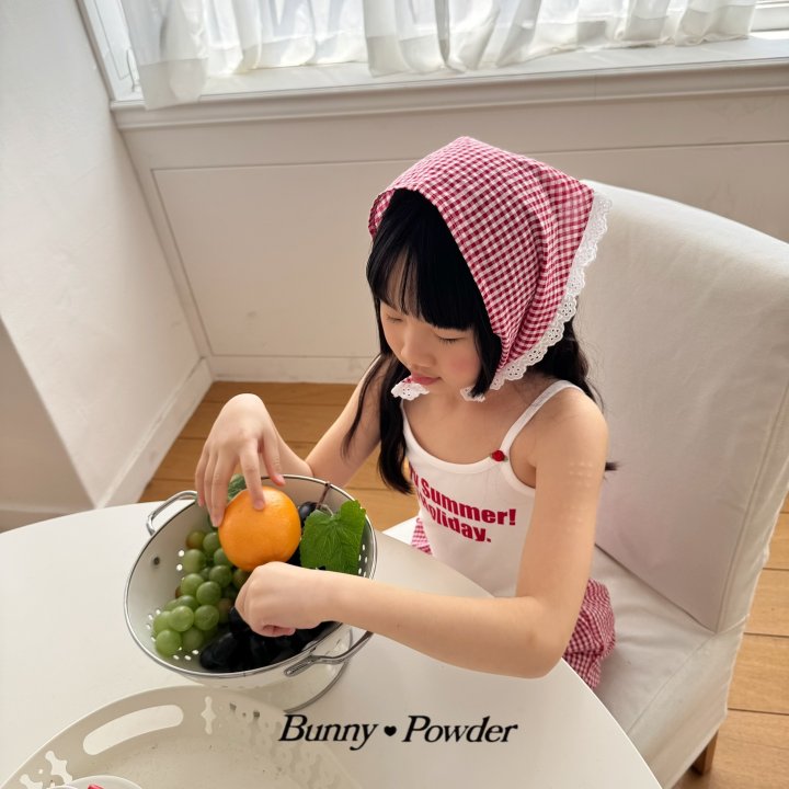 Bunny Powder - Korean Children Fashion - #designkidswear - Check Bandana - 7