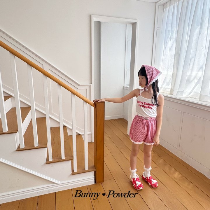 Bunny Powder - Korean Children Fashion - #designkidswear - Check Bloomer Pants - 6