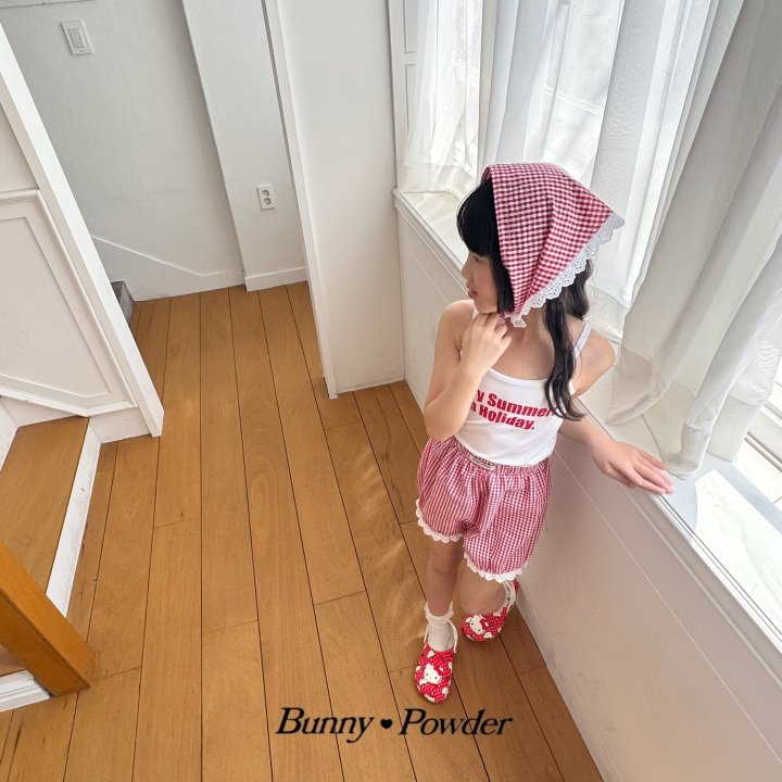 Bunny Powder - Korean Children Fashion - #discoveringself - Check Bandana - 8