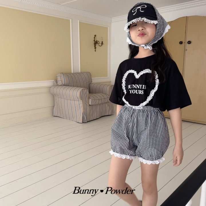 Bunny Powder - Korean Children Fashion - #kidsshorts - Check Bandana - 10