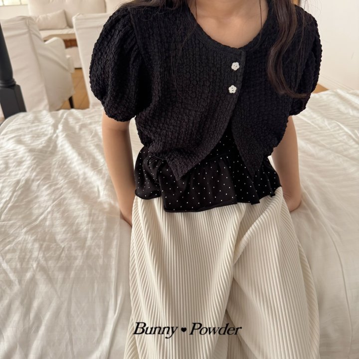 Bunny Powder - Korean Children Fashion - #kidsshorts - Dot Layered Sleeveless - 5