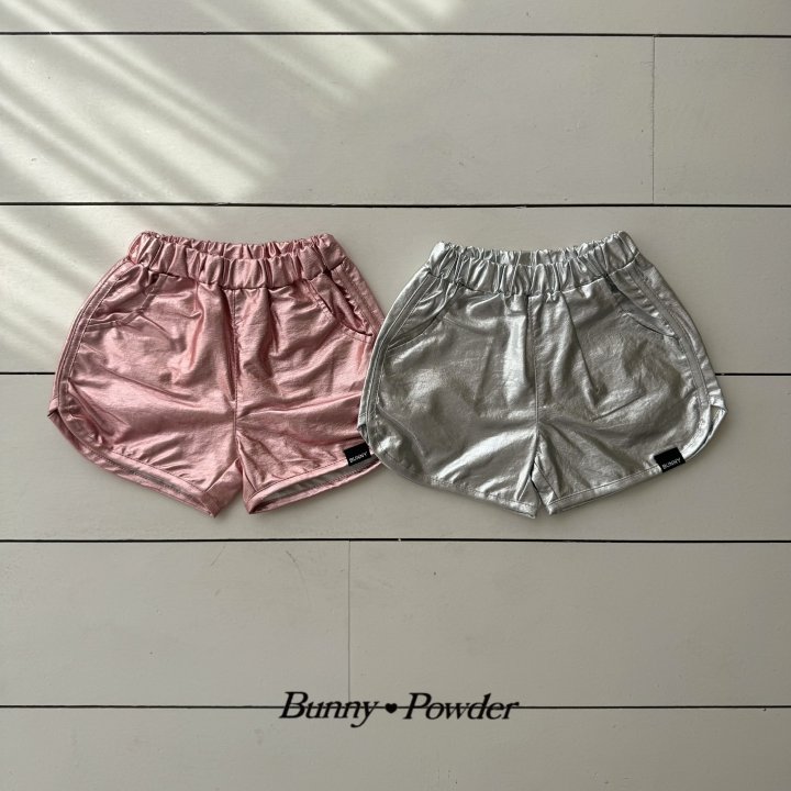 Bunny Powder - Korean Children Fashion - #kidsshorts - Glossy Pants - 12