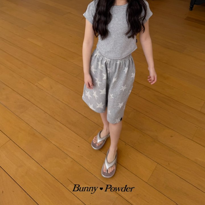 Bunny Powder - Korean Children Fashion - #kidsstore - Star Bermuda Pants - 12