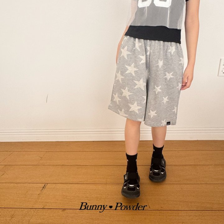 Bunny Powder - Korean Children Fashion - #littlefashionista - Star Bermuda Pants