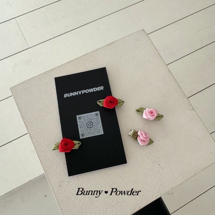 Bunny Powder - Korean Children Fashion - #prettylittlegirls - Petite Rose Pin (set of 2) - 2