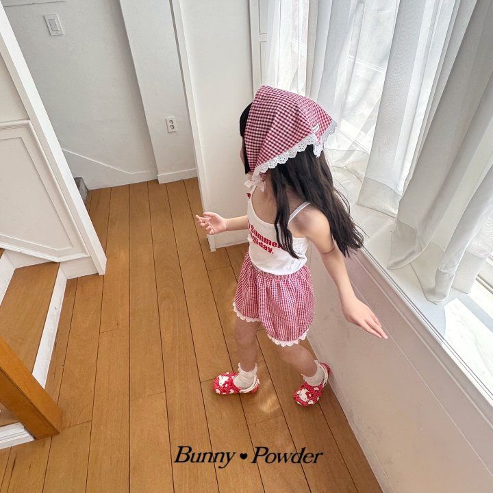 Bunny Powder - Korean Children Fashion - #prettylittlegirls - Check Bandana