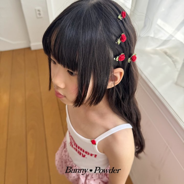 Bunny Powder - Korean Children Fashion - #stylishchildhood - Petite Rose Pin (set of 2) - 5