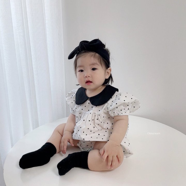 Choucream - Korean Baby Fashion - #babyboutique - Dot Collar Suit (Summer) - 12
