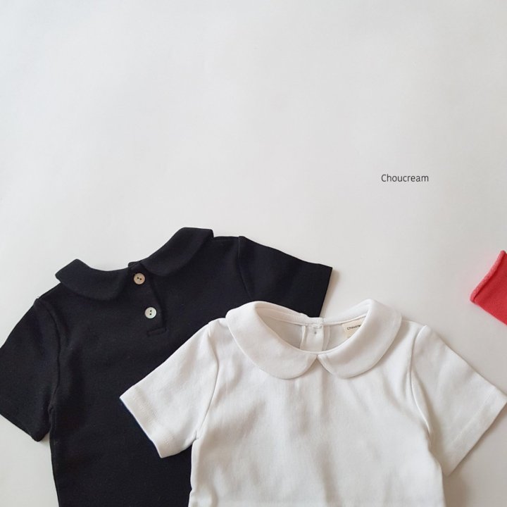 Choucream - Korean Baby Fashion - #babyboutique - Bebe Collar Tee (Summer) - 2