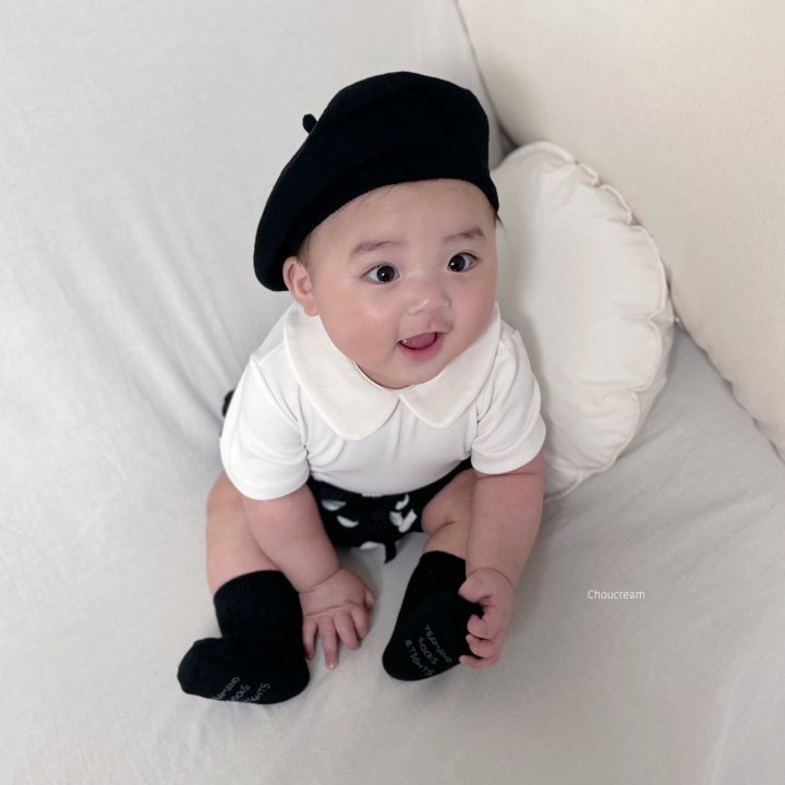 Choucream - Korean Baby Fashion - #babyboutique - Bebe Collar Tee (Summer) - 3