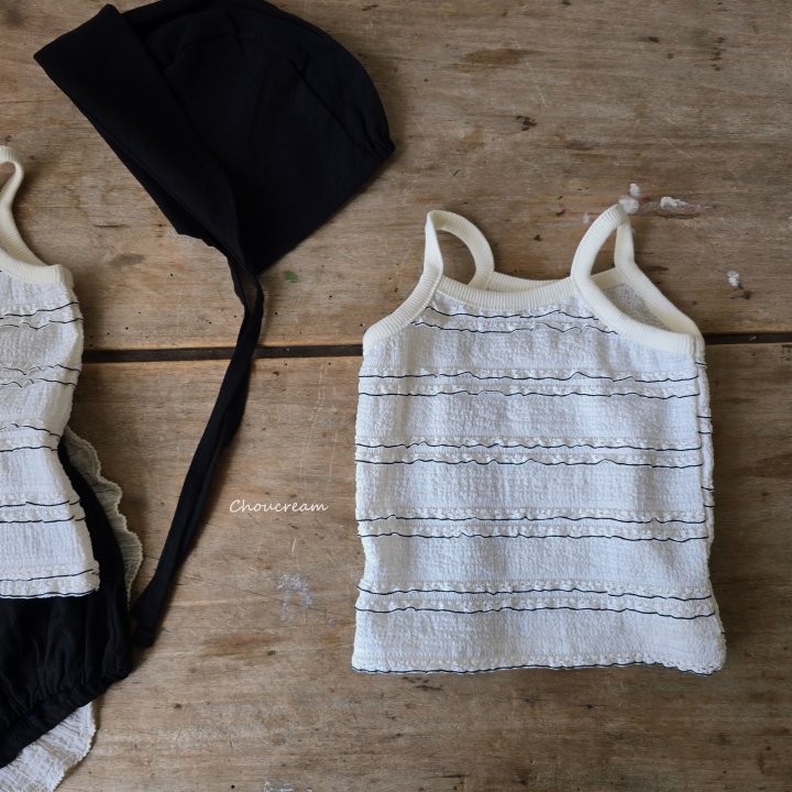 Choucream - Korean Baby Fashion - #babyboutique - Tiered Strap Sleeveless Tee - 10