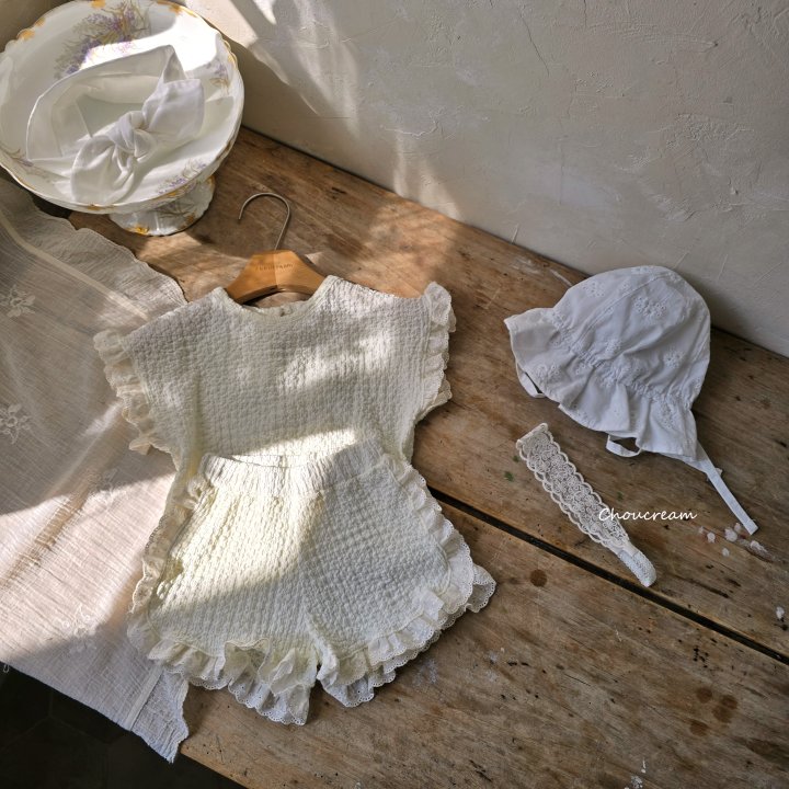 Choucream - Korean Baby Fashion - #babyboutique - Liz Frill Set (Top + Shorts Set) - 3