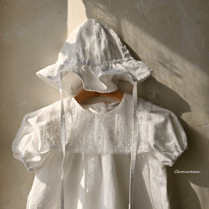 Choucream - Korean Baby Fashion - #babyboutiqueclothing - Lace Collar Dress - 7