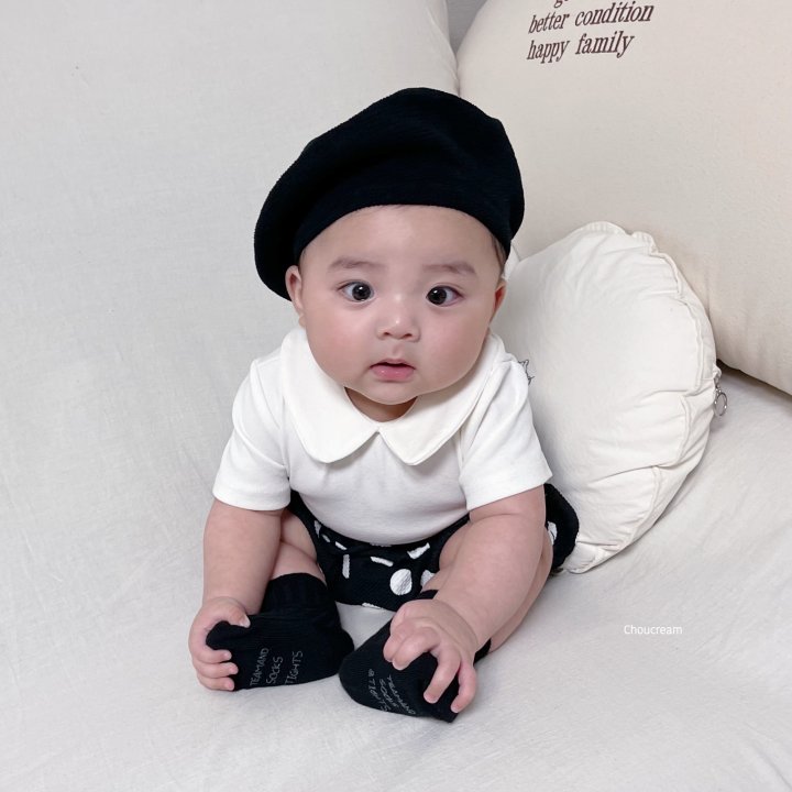 Choucream - Korean Baby Fashion - #babyboutique - Bebe Collar Tee (Summer) - 4