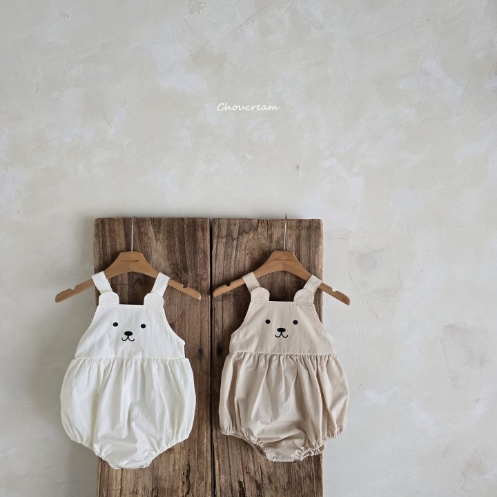 Choucream - Korean Baby Fashion - #babyboutiqueclothing - Baby Bear Overall Suit (Summer)