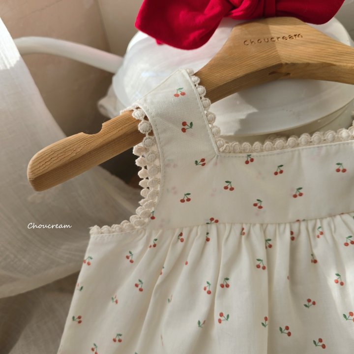 Choucream - Korean Baby Fashion - #babyboutiqueclothing - Mini Cherry Set (Blouse + Bloomer Set) - 8