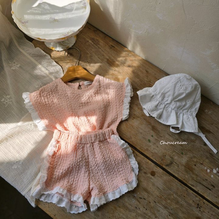 Choucream - Korean Baby Fashion - #babyboutique - Liz Frill Set (Top + Shorts Set) - 4