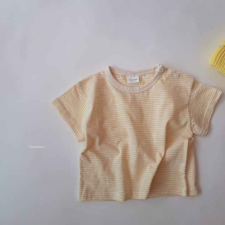 Choucream - Korean Baby Fashion - #babyclothing - Bebe Striped Tee (Summer) - 8