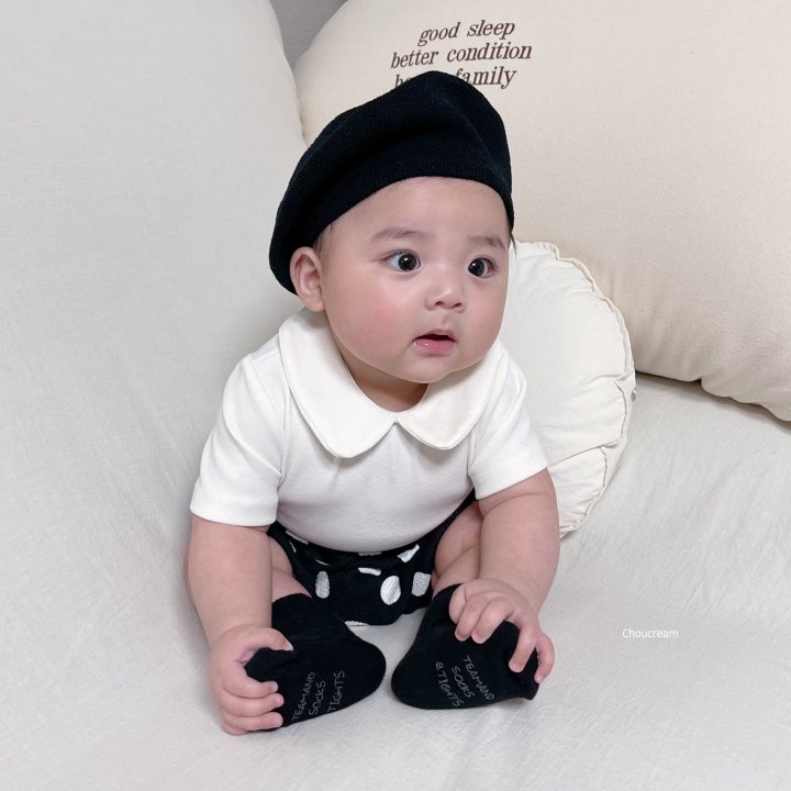 Choucream - Korean Baby Fashion - #babyclothing - Bebe Collar Tee (Summer) - 5