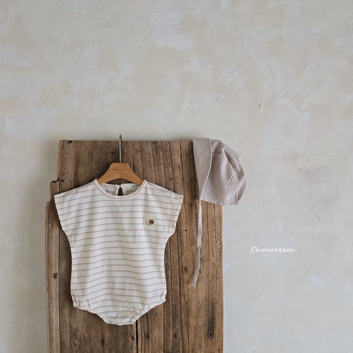 Choucream - Korean Baby Fashion - #babyboutiqueclothing - Striped Suit - 4