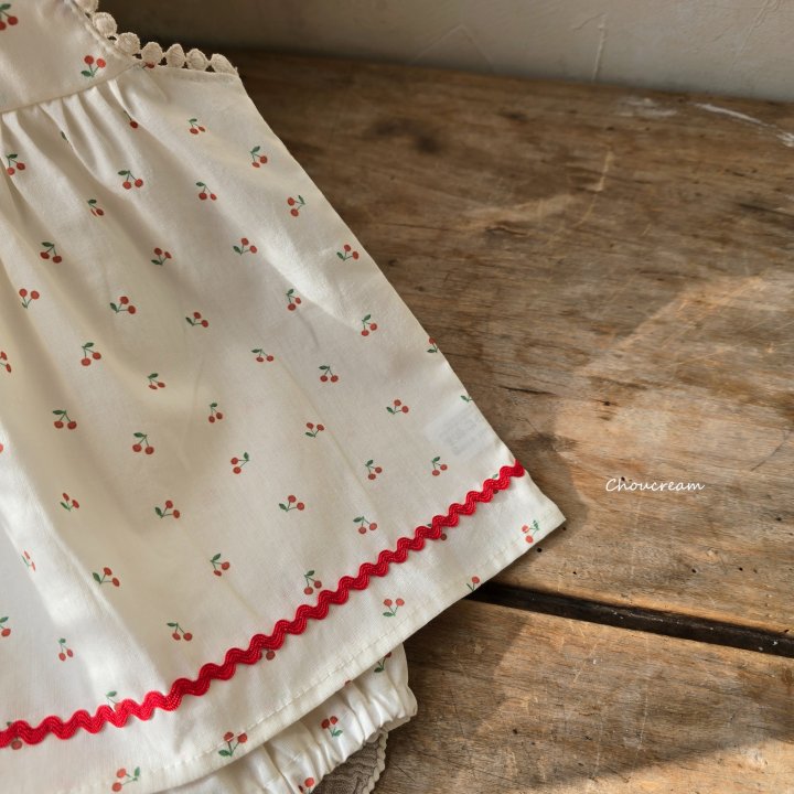 Choucream - Korean Baby Fashion - #babyclothing - Mini Cherry Set (Blouse + Bloomer Set) - 9