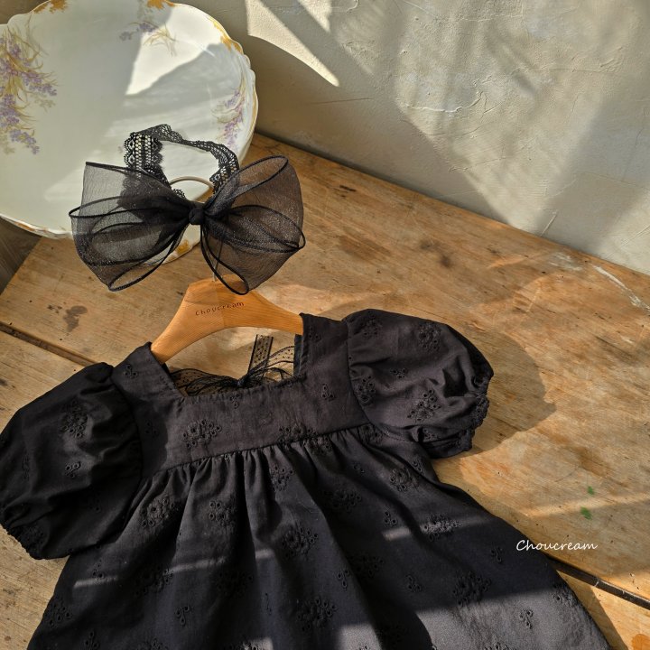 Choucream - Korean Baby Fashion - #babyfashion - Puff Lace One-piece - 11