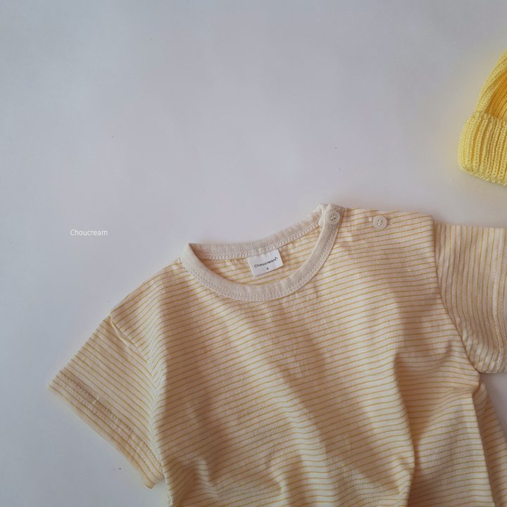 Choucream - Korean Baby Fashion - #babyfashion - Bebe Striped Tee (Summer) - 9