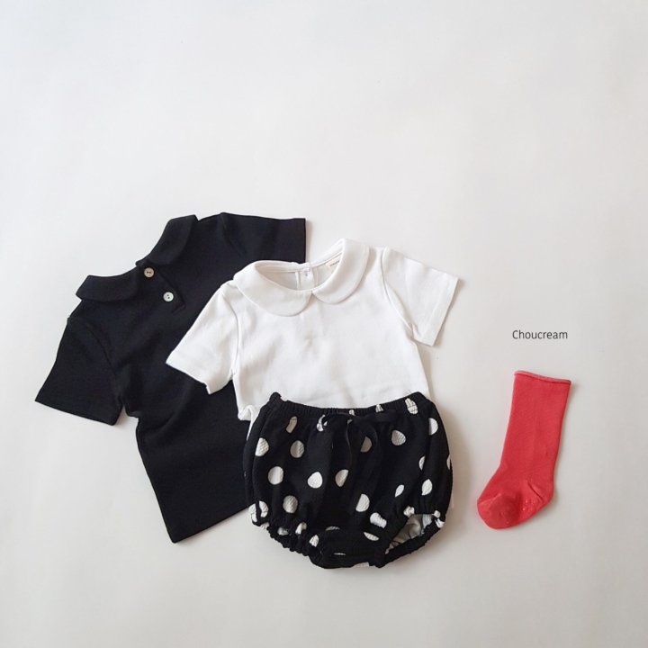 Choucream - Korean Baby Fashion - #babyfashion - Bebe Collar Tee (Summer) - 6