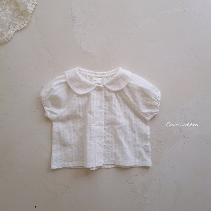 Choucream - Korean Baby Fashion - #babyfashion - Round Collar Blouse (Summer)