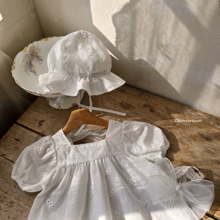 Choucream - Korean Baby Fashion - #babyfever - Puff Lace One-piece - 11