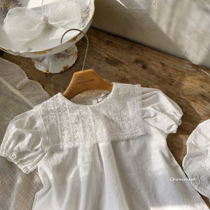 Choucream - Korean Baby Fashion - #babyfever - Lace Collar Dress - 10