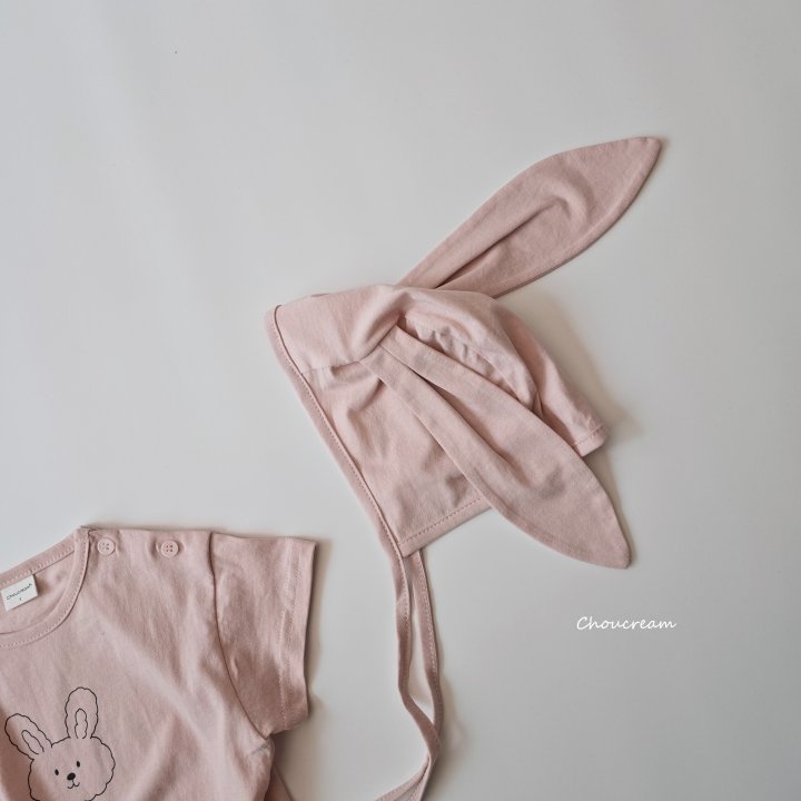 Choucream - Korean Baby Fashion - #babyfever - Pink Bunny Hat - 8